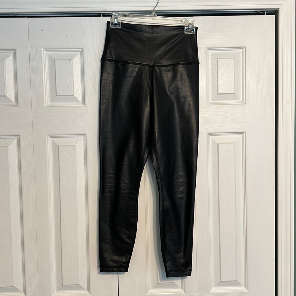 Faux leather leggings